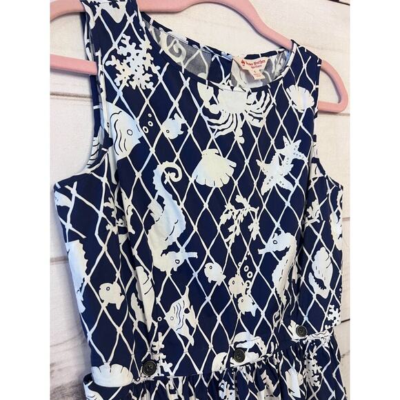 Brooks Brothers Size 6 Detachable Top Skirt to make Dress Nautical Navy White - Picture 3 of 6